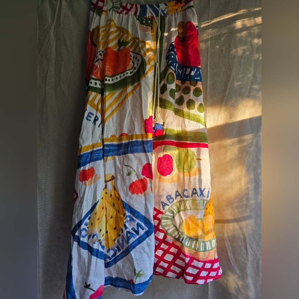 Farm Rio Fruit Patchwork Skirt Small NWT - Picture 3 of 11